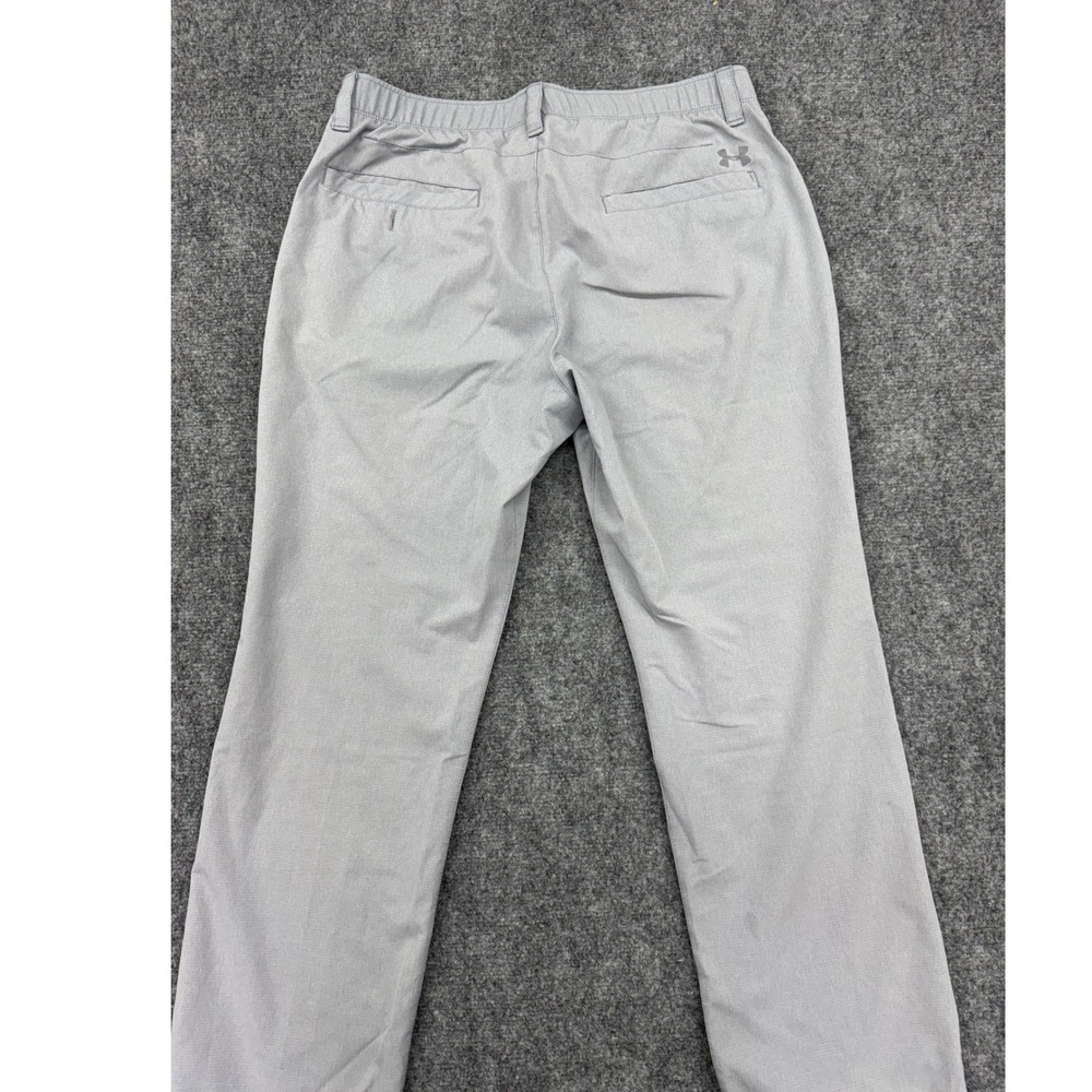 Under Armour Mens Golf Pants Gray Loose Fit Straight Leg 36x30 Athletic - Picture 2 of 8
